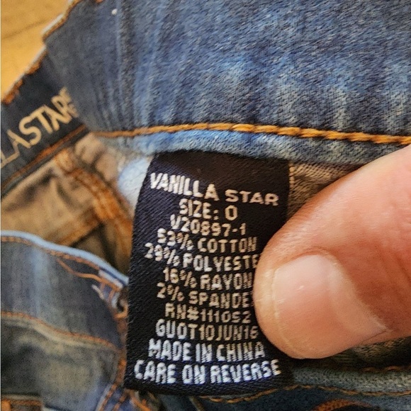 Vanilla star mid rise skinny jeggings size 0 - Picture 4 of 4